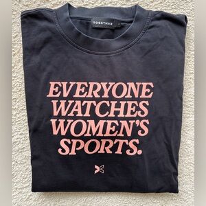 Everyone Watches Women’s Sports Black Unisex T-Shirt